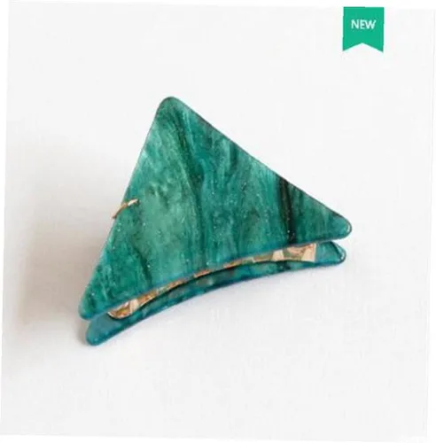 Vista 4 de Horquilla de tinta triangular geométrica linda para mujer, pinzas para el cabello de las niñas, accesorios de decoración