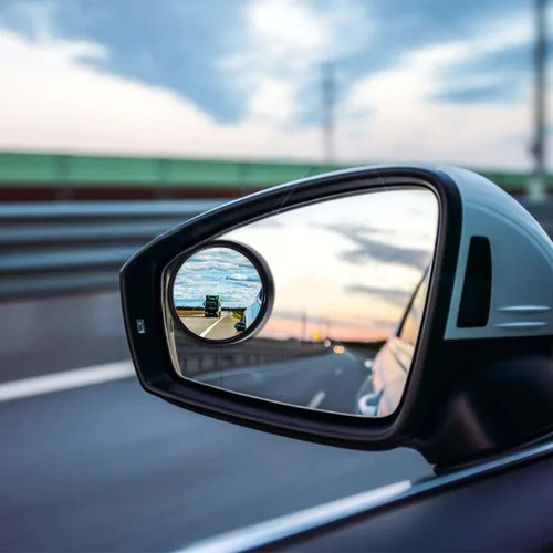 Vista 7 de OBTANIM Paquete de 2 espejos de punto ciego de 2 pulgadas de ángulo ajustable HD de vidrio redondo de visión trasera para automóvil, accesorios
