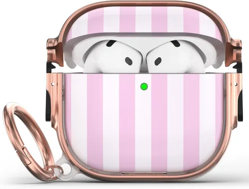 Vista 15 de Funda para AirPods Pro 2/1 con cerradura, compatible con Magsafe, negro/oro negro + rosa dorado