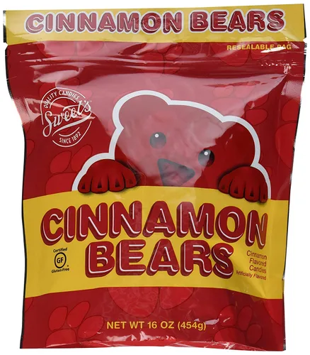 Vista 2 de Compañía de Dulces Rojos Osos de Gomita de Canela - Dulces de Gomita de Canela Caliente y Picante, Gomitas Sin Gluten para Niños y Adultos, Kosher