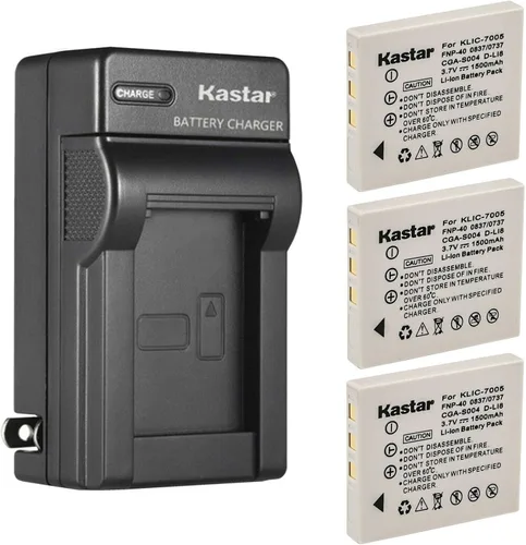 Vista 6 de Kastar - Cargador de batería de pared para Fujifilm NP-40 NP-40N FNP-40, BC-40N, Fuji FinePix F460 Zoom, FinePix F470, FinePix F470 Zoom, FinePix