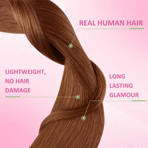Vista 75 de YoungSee Extensiones de Cabello Humano con Cinta Balayage Extensiones de Cabello con Cinta Marrón Oscuro Extensiones de Cabello con Cinta Ombre