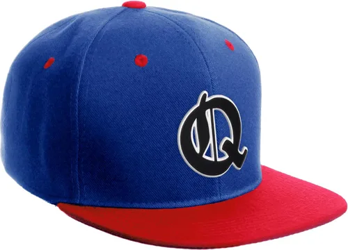 Vista 483 de Daxton Gorra clásica con visera de billete plano con letras del alfabeto inglés antiguo de la A a la Z