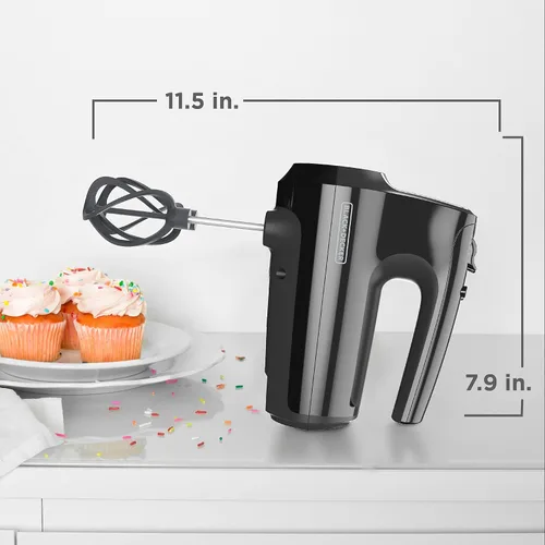Vista 9 de BLACK+DECKER Mezclador manual MX610B, 5 velocidades Negro
