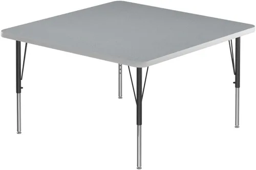 Vista 49 de Correll Mesa rectangular de actividades para el aula de 24 x 48 pulgadas, altura ajustable (19 a 29 pulgadas), parte superior de granito gris, borde