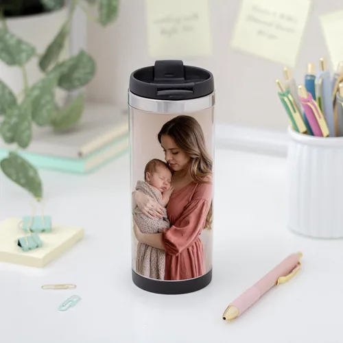 Vista 5 de Thermo-Temp Vaso fotográfico de acero inoxidable de 12 oz