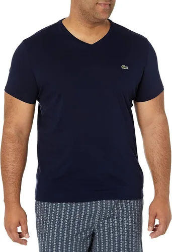 Vista 21 de Lacoste TH6710 - Camiseta de manga corta con cuello en V para hombre Marrón