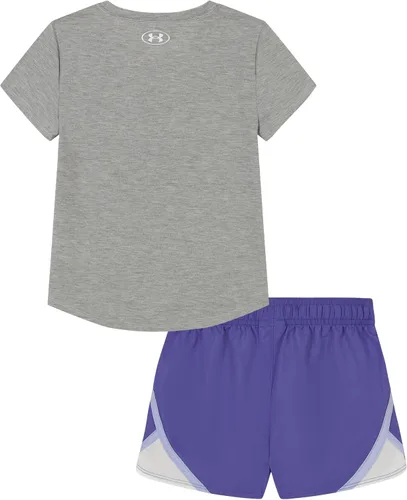 Vista 30 de Under Armour baby-girls Short Sleeve Shirt and Shorts Set, Durable Stretch and Lightweight