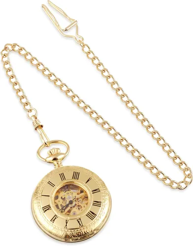 Vista 2 de Charles-Hubert, reloj de bolsillo mecánico chapado en oro Paris, Oro, Mecánico