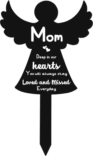 Vista 8 de Roowest Angel Baby Memorial Grave Stake in Loving Memory Grave Marker Decoraciones Condolencias Recuerdo Regalos conmemorativos para cementerio al