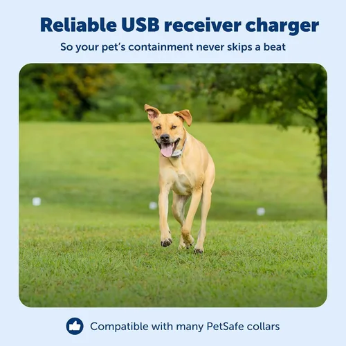 Vista 3 de PetSafe Cargador receptor – Cable de carga rápida – Cable de carga USB para valla inalámbrica y sistemas de valla en tierra – Compatible