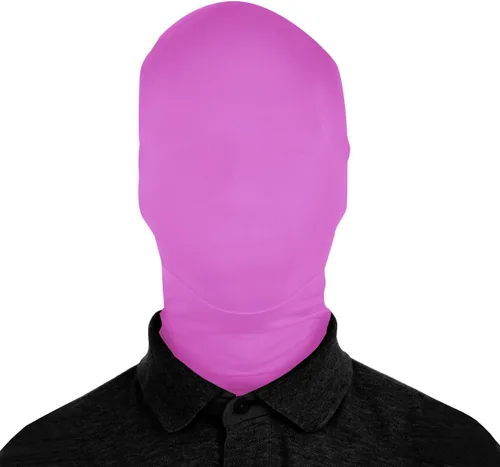 Vista 6 de Máscara unisex de elastano sólido de 2 caras, 2 tamaños, más de 15 colores/patrones