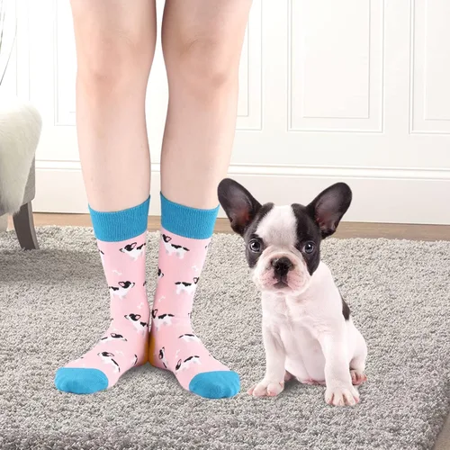 Vista 2 de Knapfold Calcetines para perro para mujer diseño de perro