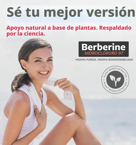 Vista 4 de Suplemento de berberina (sin OMG y vegetariano) Berberina HCL Plus Cápsulas de extracto de hoja de banaba y melón amargo - Berberina 500 mg cada
