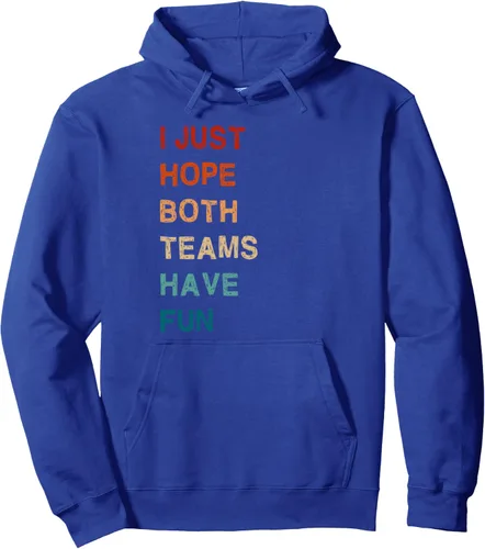 Vista 4 de I Just Hope Both Teams Have Fun for Men Women Kids Sudadera con capucha, Negro