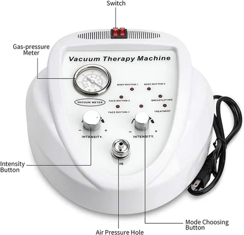Vista 6 de Máquina de terapia de vacío, dispositivo profesional de acupuntura que forma el cuerpo, nueva máquina para el cuidado del cuerpo con 30 tazas y 3
