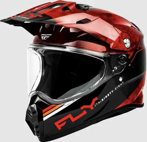 Vista 10 de Fly Racing Casco Trekker sólido (blanco, talla XL)