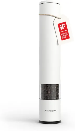 Vista 10 de LARS NYSØM - Molinillo de sal y pimienta de acero inoxidable con molinillo de cerámica ajustable, de diseño