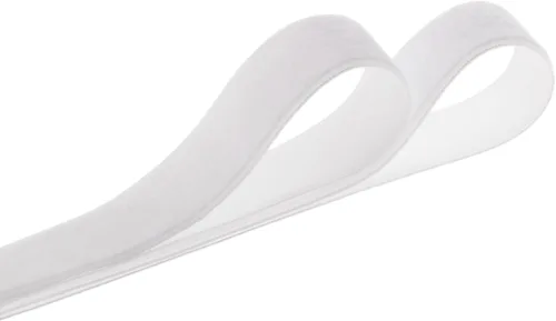 Vista 2 de QIANF Cinta de terciopelo, de 1-1/2 pulgada, carrete de 25 yardas (blanco)