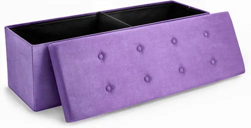 Vista 10 de Sorbus – Banco otomano plegable, De Almacenamiento Con Tapa – perfecto para juguetes y zapatos, Otomano, asiento, reposapiés, color contemporáneo