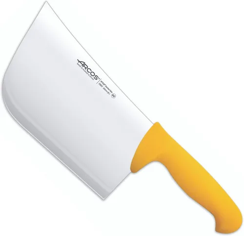 Vista 18 de Arcos Cuchillo de carnicero de acero inoxidable nitrum de 7 pulgadas y hoja de 7.480 in. Cuchillo de carnicero profesional. Mango ergonómico de Negro