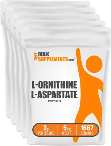 Vista 8 de BulkSupplements. com L-ornitina L-aspartato en polvo – Suplemento de ornitina, suplemento de aminoácidos – Sin gluten, 0.11 oz por porción, 17.64 oz