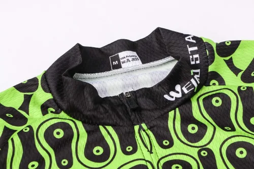 Vista 25 de Weimostar Hombre Ciclismo Jersey Manga Corta Bicicleta Ropa Multicolor Diamante