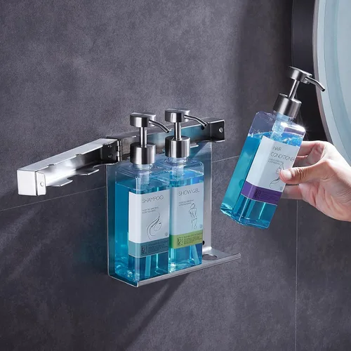 Vista 12 de Champú acondicionador dispensador de jabón de baño 3 botellas