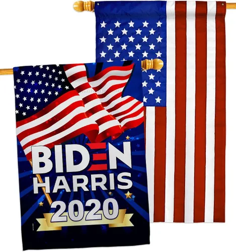 Vista 14 de Biden Harris Flag Vote President 2020 - Juego de banderas para casa de jardín, demócrata patriótico, republicano, fiesta de té, bandera