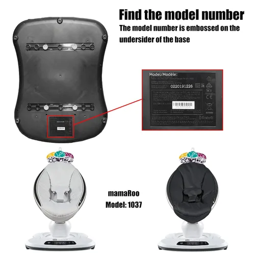 Vista 5 de Repuesto de conector móvil, accesorio de conversión de poste de juguete para soporte de juguete modelo 1037 de 4moms Mamaroo
