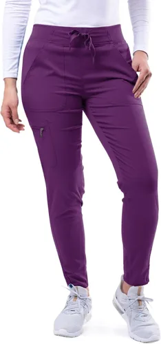 Vista 23 de Adar Pro Scrubs para mujeres - Pantalones de uniforme médico tipo jogger de yoga supremos Manzana