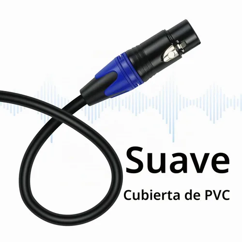 Vista 8 de Smithok Cable de micrófono divisor XLR Y de 1 macho a 2 hembras, 3 pines XLR 2 hembra a 1 macho, cable combinador Y cable de audio equilibrado