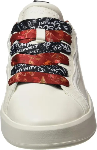 Vista 2 de Desigual Zapatillas bajas para mujer, Blanco
