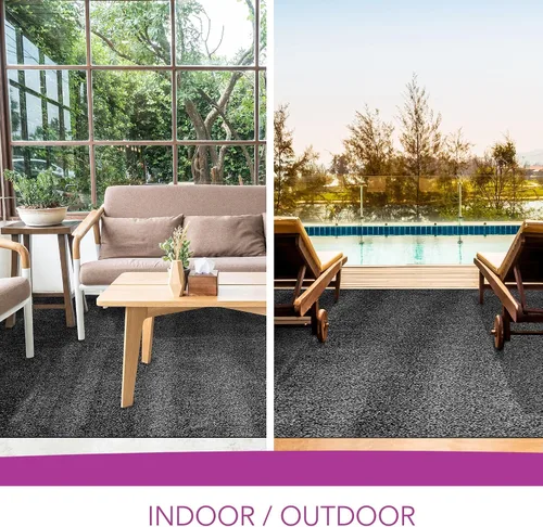 Vista 7 de iCustomRug - Alfombras de césped artificial para interiores y exteriores, muchos tamaños personalizados y anchos, bordes acabados con dobladillos a