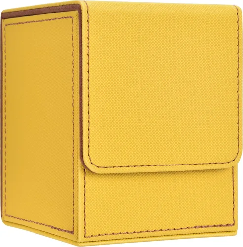 Vista 15 de Caja de cubierta Zettokete MTG con 2 divisores, caja de cubierta Commander de gran capacidad se adapta a 100+ cartas con manga doble, estuche