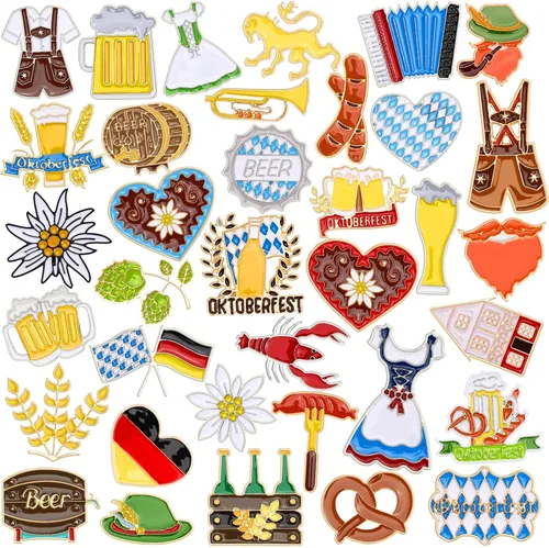 Vista 17 de 36 PCS Pines de Esmalte del Oeste Insignias de Solapa del Oeste a Granel Tema Marrón Pines de Broche del Oeste para Ropa Bolsas Mochila Sombrero