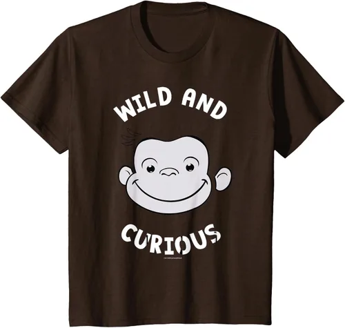 Vista 52 de Curious George Camiseta Big Face Wild and Curious Negro