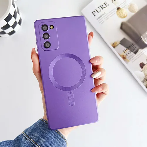 Vista 32 de Funda magnética para Samsung Galaxy S20 FE, funda para teléfono Samsung Galaxy S20 FE de silicona suave con protección de cámara, ajuste delgado