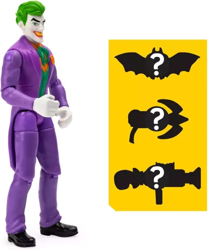 Vista 3 de Figura de acción de DC Batman 2020 The Joker de 4 pulgadas por Spin Master