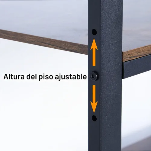 Vista 3 de Estante para panaderos de 5 niveles, soporte para horno de microondas con estantes, estante de almacenamiento de utilidad de 5 niveles con 5