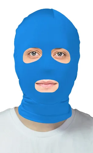 Vista 7 de VSVO Máscara de capucha Zentai con ojos abiertos y boca