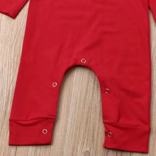 Vista 7 de DNOMAID YZARC Traje de bebé recién nacido, disfraz de elfo de Papá Noel, manga larga, mameluco con sombrero
