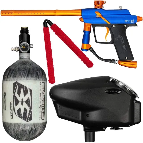 Vista 3 de Action Village Azodin Blitz 4 Kit de pistola de paintball de competición con tanque de aire
