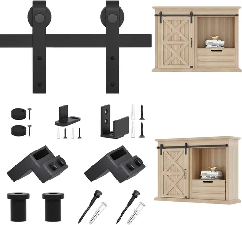 Vista 7 de ZEKOO - Mini herrajes para puerta tipo granero