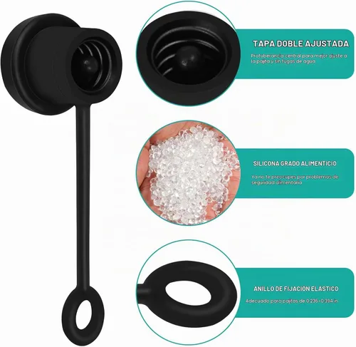 Vista 5 de Fundas para pajitas de ajuste universal 0.236-0.394 in, paquete