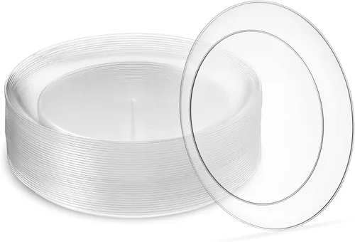 Vista 13 de Pack de 40 tazones desechables de helado y postre de plástico duro transparente de 5 onzas, de peso pesado y clase premium