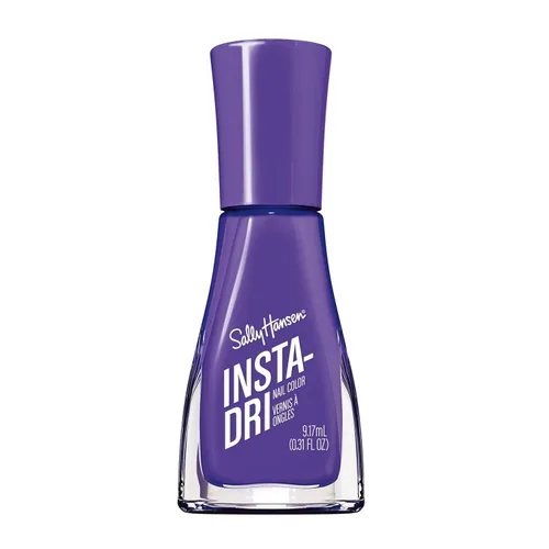 Vista 37 de Sally Hansen Insta-Dri Holo-Glow Esmalte de uñas de secado rápido, duración prolongada, brillo sin vetas Semi-opaco, con destellos 102 Lila
