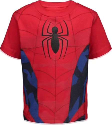 Vista 3 de Marvel Avengers Black Panther Captain America Iron Man Hulk Hulk Hulk Paquete de 4 camisetas de manga corta
