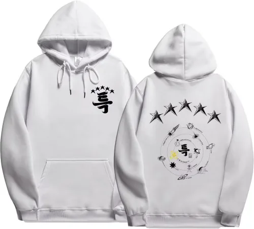 Vista 11 de KPOP Skz - Sudadera con capucha de 5 estrellas Jisung Felix Hyunjin Merch para mujeres y hombres