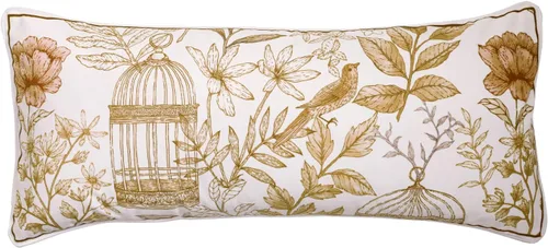 Vista 100 de patdrea Funda de almohada de terciopelo francés de diseño, 18 x 18 pulgadas Aviario